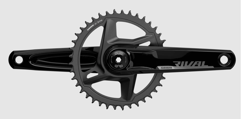 SRAM Rival 1X Crankset DUB Wide 160mm 40T - BB Not Included -2